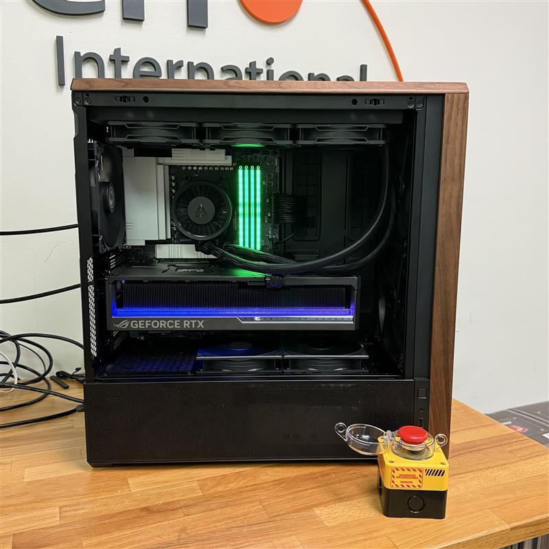 White custom PC build with pink RGB fans built at Fateka Computer Store Northern Virginia